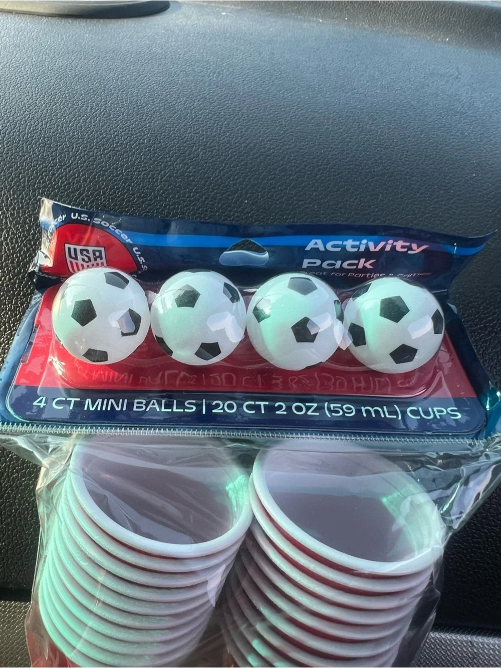 FIFA WORLD CUP table tennis balls and Shot Glass  Activity Set